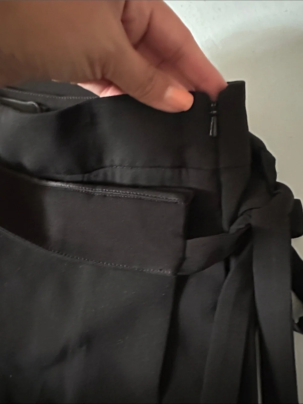 Oscar de la Renta Black Trousers with Wrap Skirt NWT Silk Blend Women’s 6 Chic
